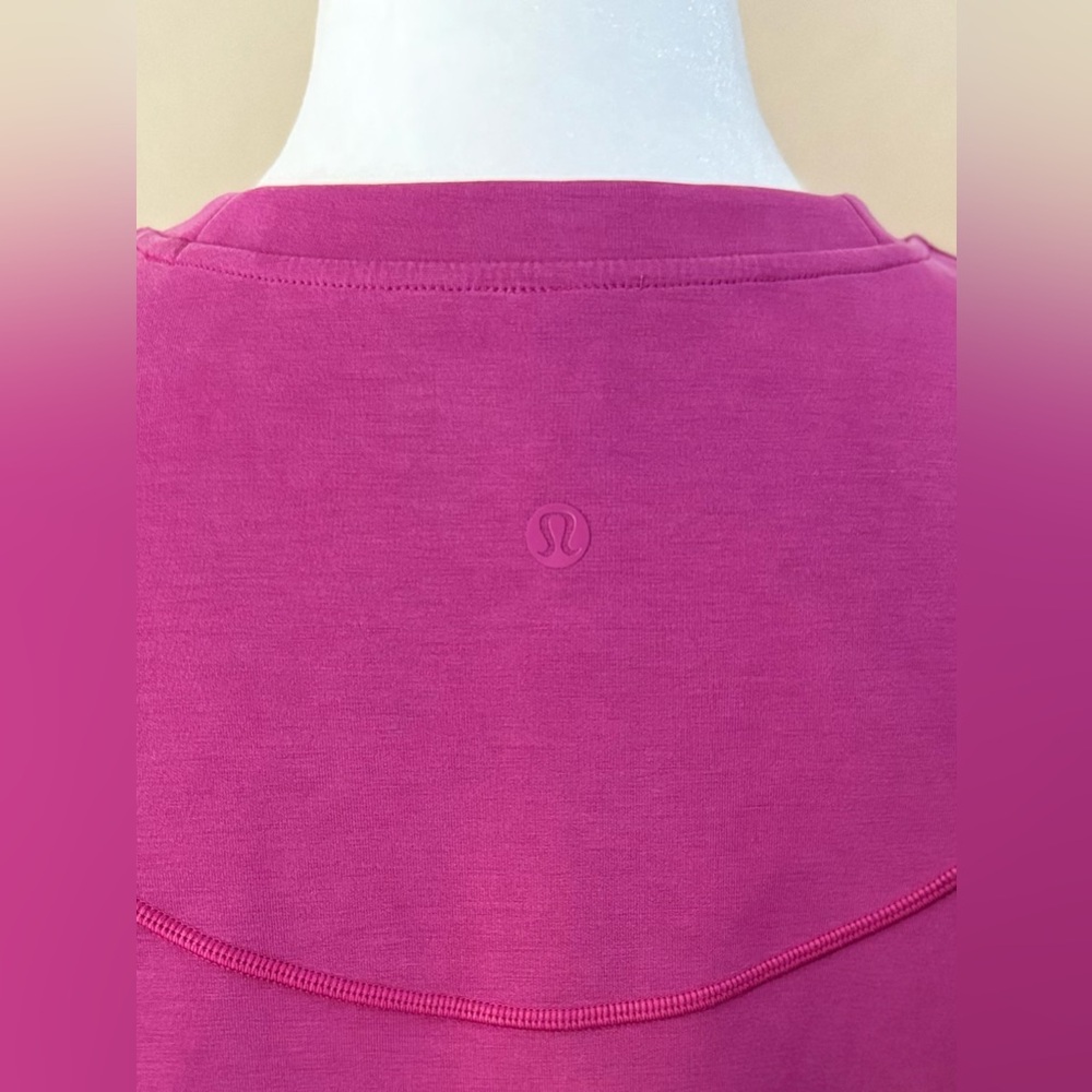 Lululemon Magenta Purple Softstreme Gathered Tee - 6 - Picture 10 of 10